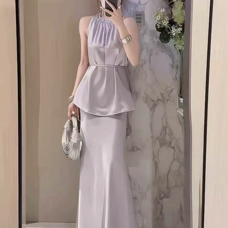 Celene Satin Mermaid Dress (WC00124A)