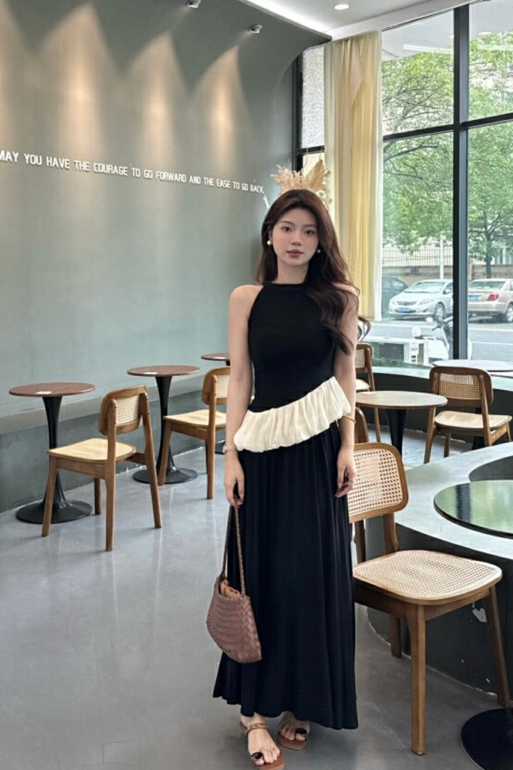 Selene Contrast Dress (WC00134A)