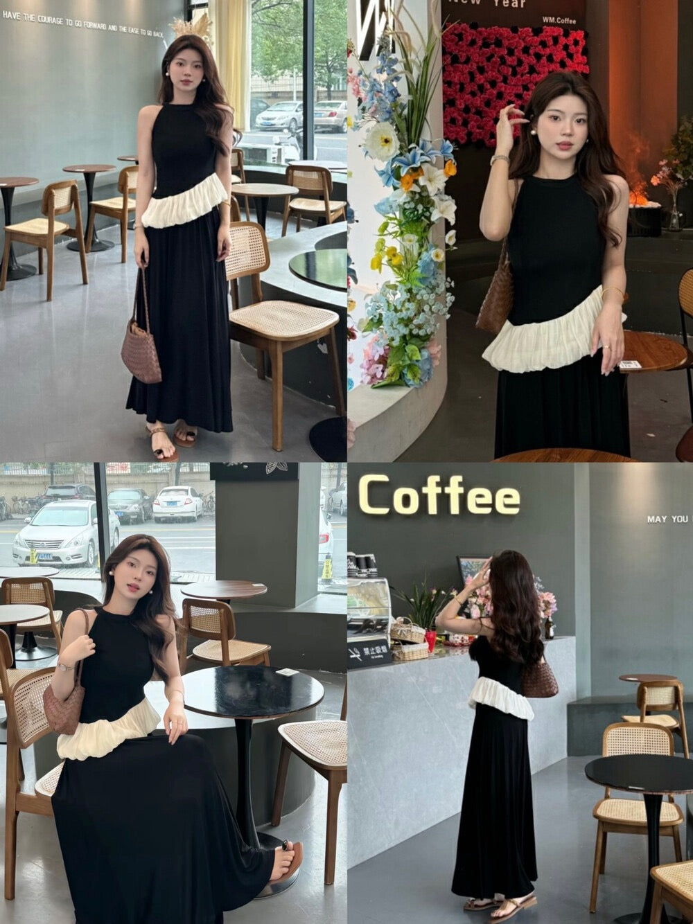 Selene Contrast Dress (WC00134A)