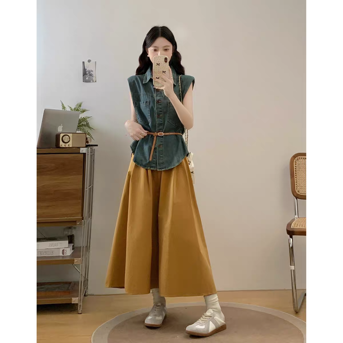 Harper Denim Top Set (WC00149A)