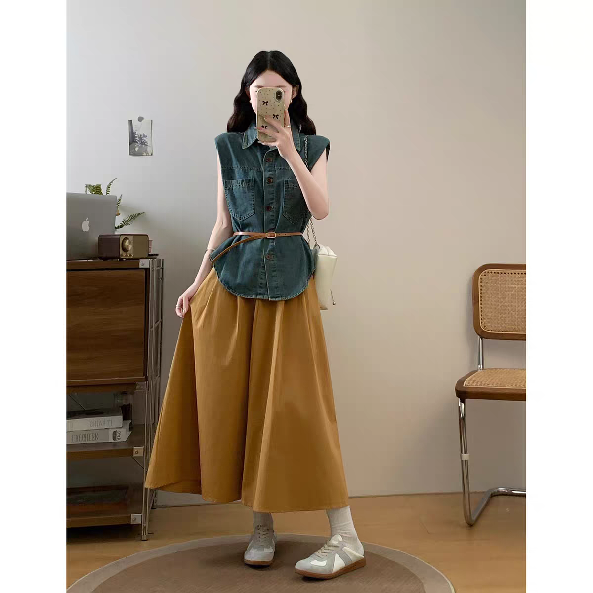 Harper Denim Top Set (WC00149A)