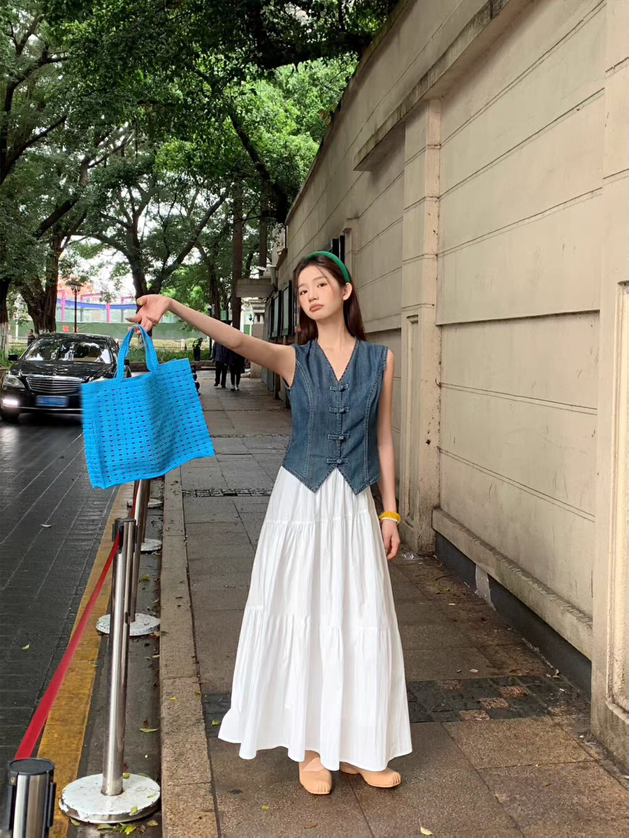 Isla Denim Maxi Set (WC00150A)