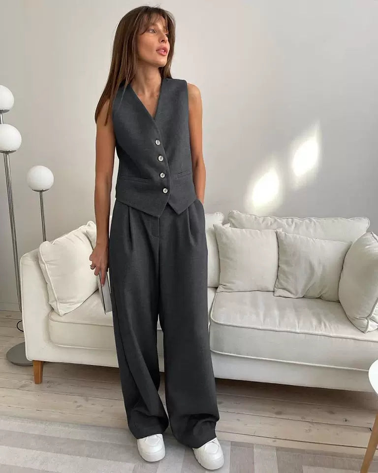 Ava Tailored Vest Set (WC00153A)