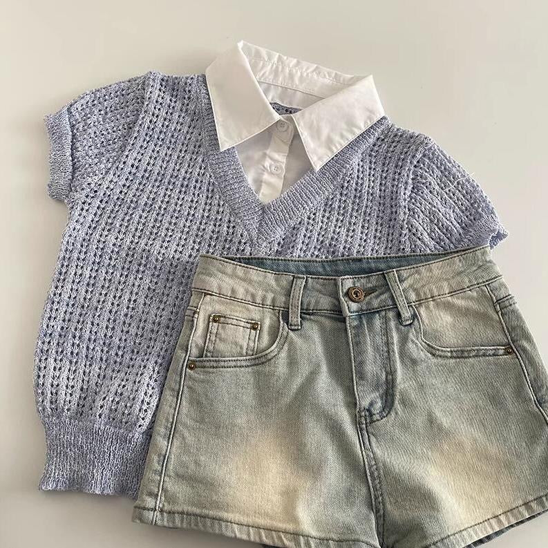 A00124 Silvana Woven Top