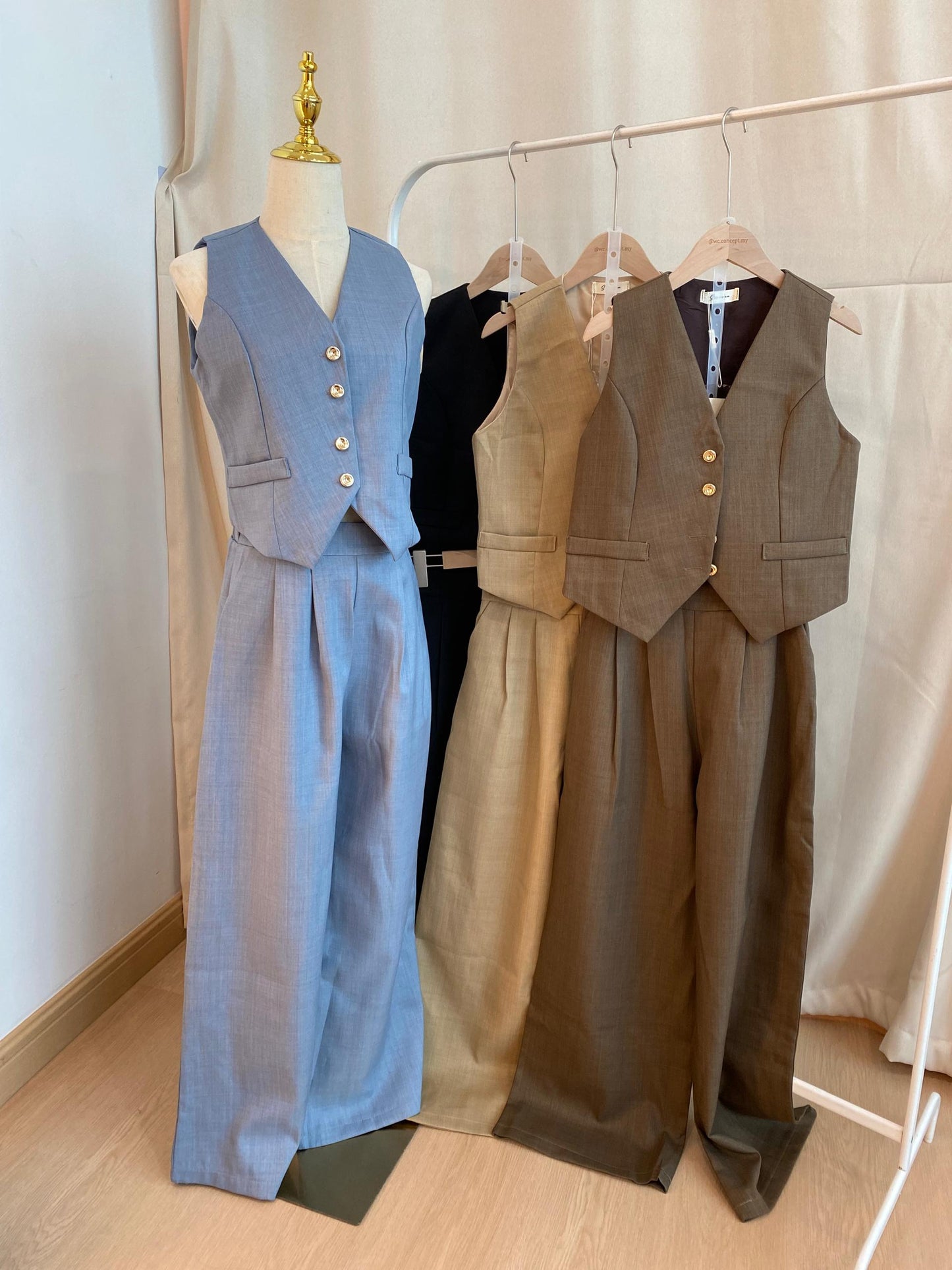 Adele Tailored Vest Set (WC00196A)
