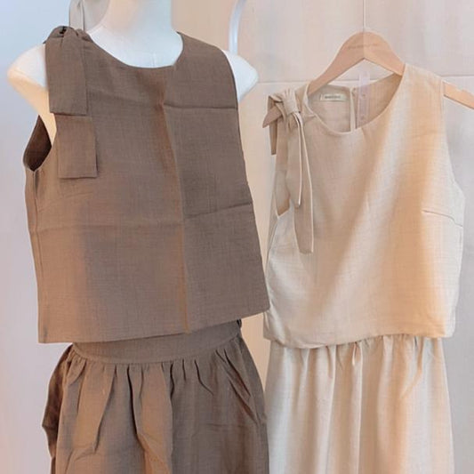 Luna Bow Linen Set (WC00200A)