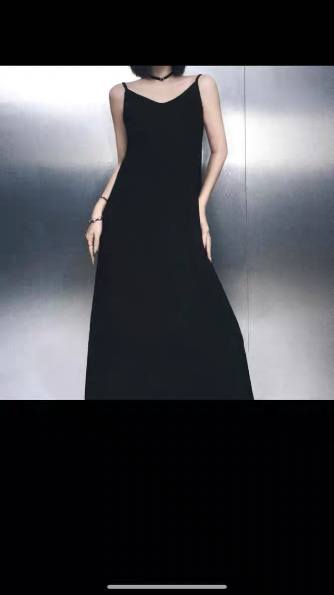 The Noir Slip Dress (WC00022B)