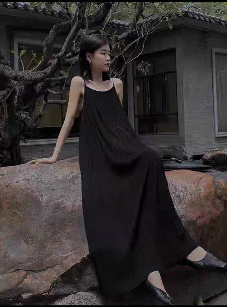 The Noir Slip Dress (WC00022B)