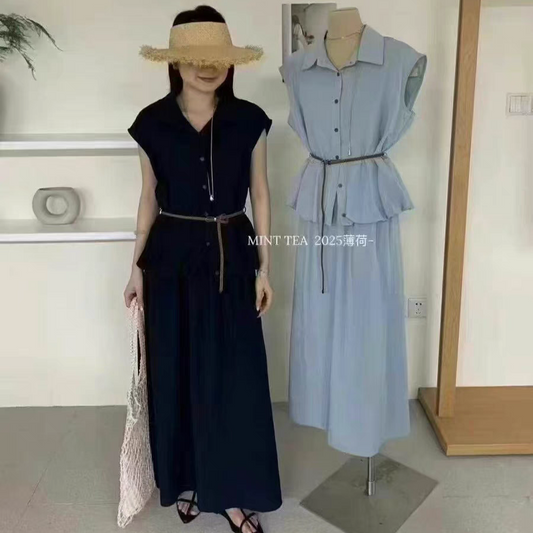 Serene Belted Shirt Dress (WC00076A)