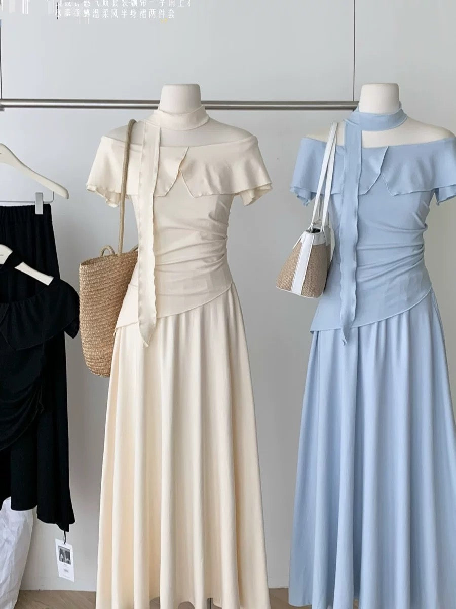 Serene Collar Dress Set (WC00087A)