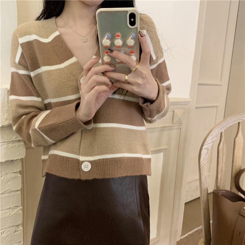 A00091 Line Comfy Cardigan Top