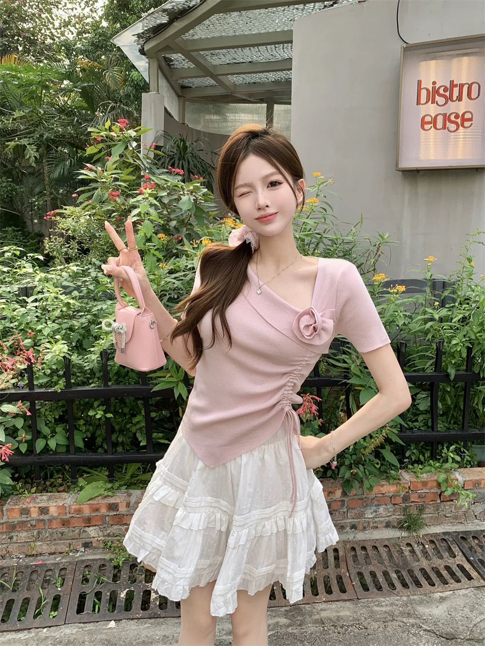 A00066 Rose Elegant Top